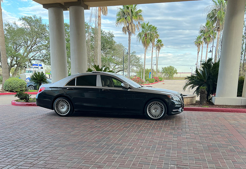 mercedes s-class black car service in Austin, Texas