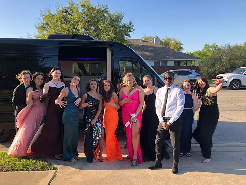 luxury sprinter van limo party bus rental in Austin Texas 