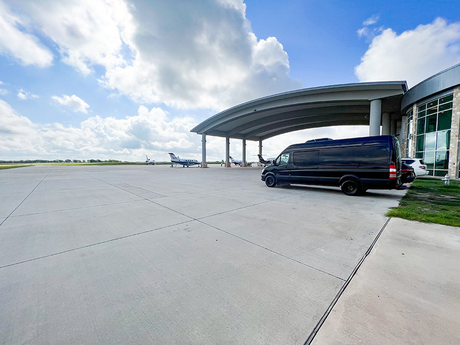 sprinter van luxury limo service for private airport in Austin Texas 